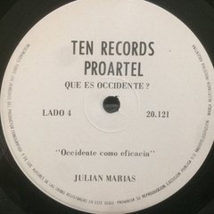 Vinilo Julian Marias Que Es El Occidente 3 Discos Argentina - BAYIYO RECORDS