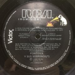 Vinilo Fontova Y Sus Sobrinos Homisida Lp Argentina 1986 - BAYIYO RECORDS