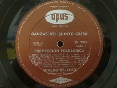 Vinilo Waldo Belloso Danzas Del Quinto Curso Lp Argentina - BAYIYO RECORDS