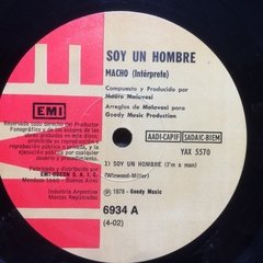 Vinilo Macho Soy Un Hombre Maxi Argentina 1978 - BAYIYO RECORDS