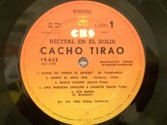 Vinilo Cacho Tirao Recital En El Solis Lp Uruguay 1976 en internet