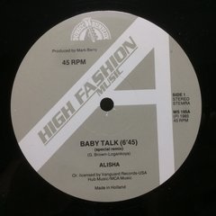 Vinilo Alisha Baby Talk Maxi 1985 Holanda Excelente Estado - BAYIYO RECORDS