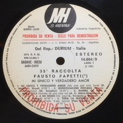 Vinilo Lp - Fausto Papetti 35' Raccolta Mi Unico Y Verdadero - BAYIYO RECORDS