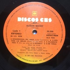 Vinilo Alison Moyet Alf Lp Argentina 1984 - BAYIYO RECORDS