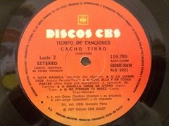 Vinilo Cacho Tirao Tiempo De Canciones Lp Argentina 1977 - tienda online