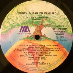 Vinilo Ruben Duran En Familia Lp Argentina 1978 en internet