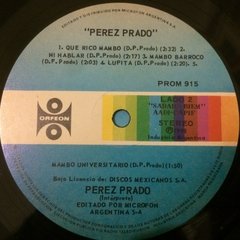 Vinilo Perez Prado Lp Argentina 1978 Incluye Mambo Nº 5 - BAYIYO RECORDS