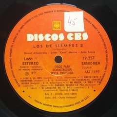 Vinilo Lp - Los De Siempre - Los De Siempre Vol. 2 1974 Arg - BAYIYO RECORDS