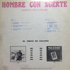 Vinilo Emerson Lake & Palmer Hombre Con Suerte Lp Venezuela - comprar online