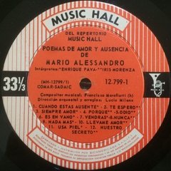 Vinilo Mario Alessandro Poemas De Amor Y Ausencia Lp Arg - BAYIYO RECORDS