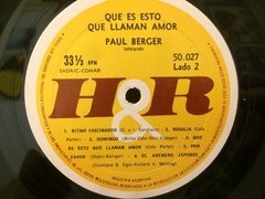 Vinlo Paul Berger Que Es Esto Que Llaman Amor Lp Argentina - BAYIYO RECORDS
