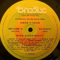 Vinilo Nino Albertelli Amor Y Saxo Lp Argentina en internet