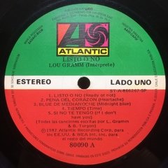 Vinilo Lou Gramm Listo O No Lp Argentina 1987 - tienda online