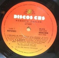 Vinilo Lp - Roberto Carlos - Canta En Ingles 1981 Argentina - BAYIYO RECORDS