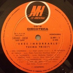 Vinilo Tucma Trio Eres Imborrable Lp Argentina 1976 en internet