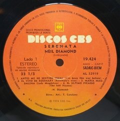 Vinilo Lp - Neil Diamond - Serenata 1974 Argentina - BAYIYO RECORDS