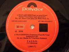 Vinilo Yazz Treat Me Good Maxi Argentino 1990 - BAYIYO RECORDS