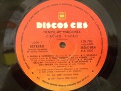 Vinilo Cacho Tirao Tiempo De Canciones Lp Argentina 1977 - BAYIYO RECORDS