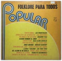 Vinilo Varios Folklore Para Todos Popular Lp Argentina 1972