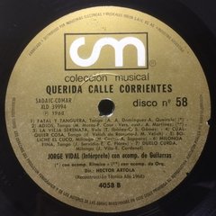 Vinilo Jorge Vidal Querida Calle Corrientes Lp 1968 Argentin - BAYIYO RECORDS
