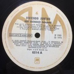 Vinilo Burt Bacharach Viviendo Juntos Lp Argentina 1974 - tienda online