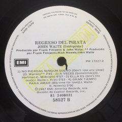 Vinilo John Waite Regreso Del Pirata Lp Argentina 1987 Promo - BAYIYO RECORDS