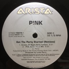 Vinilo Pink Get The Party Started Remixes Maxi Us 2001 doble