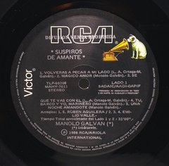 Vinilo Lp Manolo Galvan - Suspiros De Amante 1986 Argentina - BAYIYO RECORDS