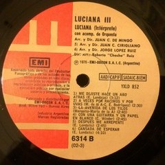 Vinilo Luciana Luciana Iii Lp Argentina 1976 - BAYIYO RECORDS