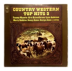 Vinilo Country Western Top Hits 3 Lp Argentina 1977 Compilad