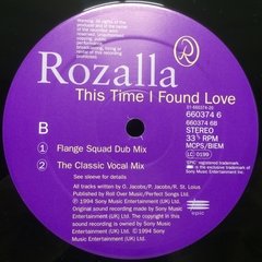 Vinilo Rozalla This Time I Found Love Maxi Uk 1994 - tienda online