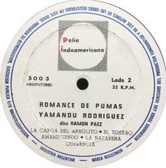 Vinilo Yamandu Rodriguez Romance De Pumas Lp - Recitados - comprar online