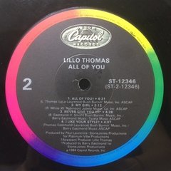 Vinilo Lillo Thomas All Of You Lp Usa 1984 Promo - tienda online