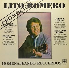 Vinilo Lp Lito Romero - Homenajeando Recuerdos 1985 Arg