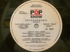 Vinilo Technotronic Move That Body Maxi Argentina 1991 Promo - BAYIYO RECORDS