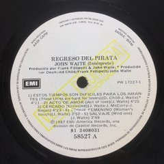 Vinilo John Waite Regreso Del Pirata Lp Argentina 1987 Promo - tienda online