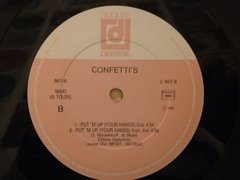 Vinilo Confetti's Put'm Up Your Hands Maxi Frances 1990 - BAYIYO RECORDS