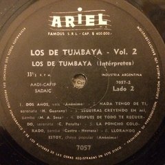 Vinilo Los De Tumbaya Vol. 2 Lp Argentina 1976 - BAYIYO RECORDS