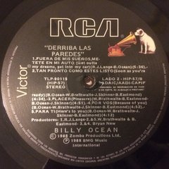 Vinilo Billy Ocean Derriba Las Paredes Lp Argentina 1988 - BAYIYO RECORDS
