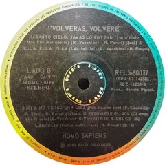 Vinilo Homo Sapiens Volveras, Volveré Lp Arg 1975