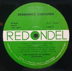 Vinilo Lp - Los Gauchos De Guemes - Sembrando Canciones - tienda online