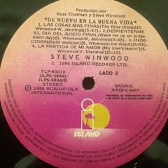 Vinilo Steve Winwood Back In The High Life Lp Argentina 1986 - BAYIYO RECORDS