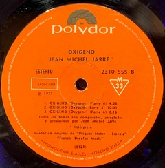 Vinilo Jean Michel Jarre Oxigeno 1977 Argentina - comprar online