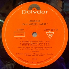 Jean Michel Jarre Oxigeno Argentina 1977 Bayiyo Records