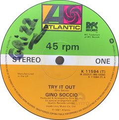 Vinilo Maxi Gino Soccio - Try It Out 1981 Uk