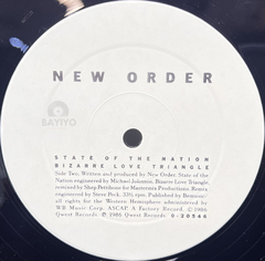 Vinilo Maxi New Order - Bizarre Love Triangle 1986 Us - BAYIYO RECORDS