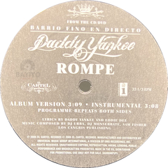 Vinilo Maxi Daddy Yankee Rompe - 2005 Importado Reggaeton - comprar online