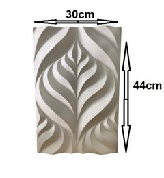 Forma 3d Folha Garden 44x30cm Molde Para Gesso 3d Abs Virgem 1,5mm IN600 - loja online