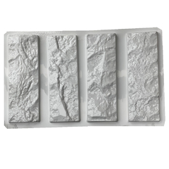 2 Forma 3d 4 Tijolinho Rústico Rock Face 30x10cm ABS 2mm Molde Para Gesso/Cimento/Concreto IN672 (cópia) - comprar online