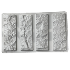 Forma 3d 4 Tijolinho Rústico Rock Face 30x10cm ABS 2mm Molde Para Gesso/Cimento/Concreto IN672 - comprar online